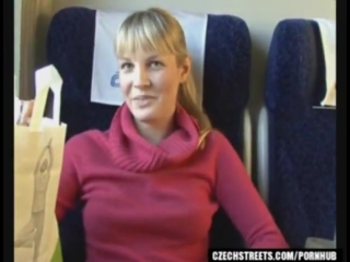 czech streets - veronika in the train car agreed to show her boobs and cunt, well, and then fuck of course - [perverts